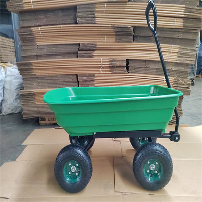 тележка Tipper сада тележки сброса сада колеса 75L 4 с пневматическими автошинами