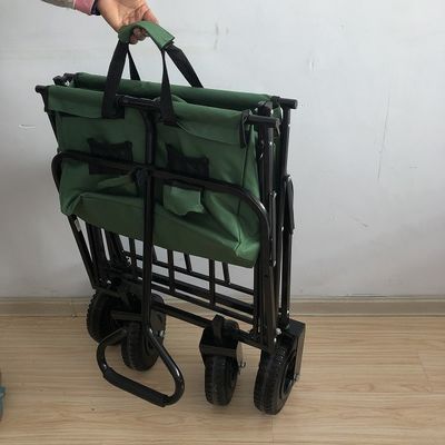 Фура зеленого цвета фуры пляжа складчатости отдыха общего назначения с колесом 80kgs воздуха