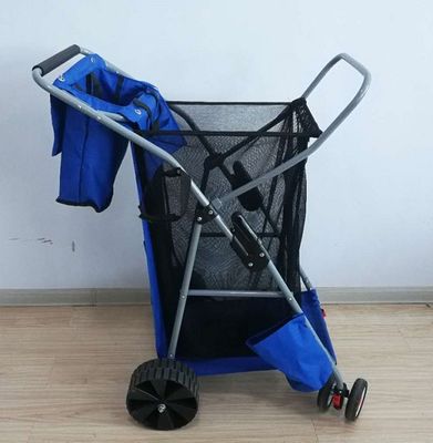 складчатость ткани 600D Оксфорда удя вагонетку тележки складную удя с большим колесом