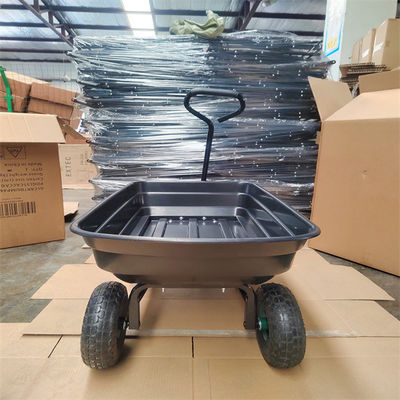 сад 75L сбрасывая Tipper вагонетки сада Tipper тележки сада черноты тележки