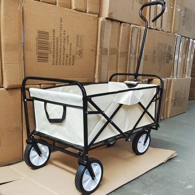 Pvc катит располагаясь лагерем вагонетку багажа тележки фуры складную с одиночными ручкой и тканью