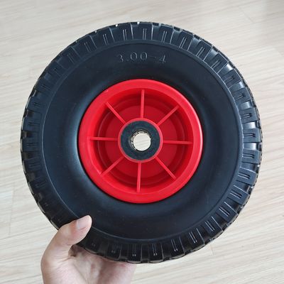 300-4 колесо красной оправы резиновое колеса тачки тележки сада автошины 10 дюймов пневматические