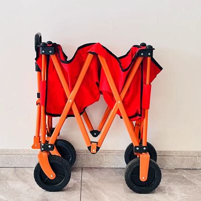 Простой стиль складной четырехсторонний кемпинговая тележка обработка пользовательский портативный портативный небольшой тележки