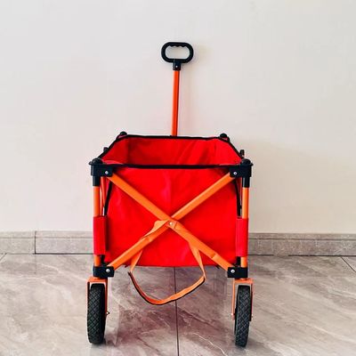 Простой стиль складной четырехсторонний кемпинговая тележка обработка пользовательский портативный портативный небольшой тележки