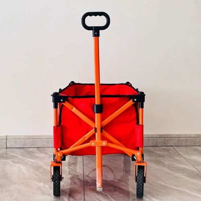 Простой стиль складной четырехсторонний кемпинговая тележка обработка пользовательский портативный портативный небольшой тележки
